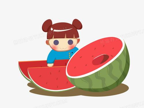 吃瓜卡通照片图文,趣味横生的瓜界风云